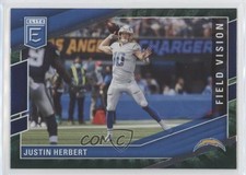 2022 Panini Donruss Elite Field Vision Green Justin Herbert #FV2 0mr3