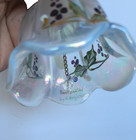 Fenton 5 3/4" Bell Grapes Opalescent Hand Painted #626 P. Hayhurst — photo 5