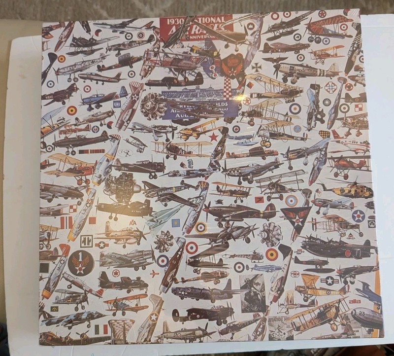 NIP- Vtg Wild Blue Yonder Challenger Puzzle 1930 National Airplanes 600 Piece