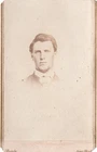 39TH ILL. INFANTRY CIVIL WAR INSCRIBED BRADY CDV PHOTO SGT. CHARLES FRISBY LOOK