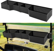 Heavy-Duty Steel Golf Cart Storage Tray with 3 Compartments for EZGO Club Car