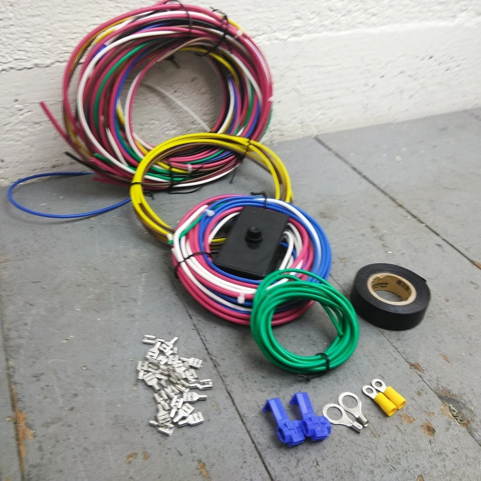 Glass Fuse Wire Harness for 1936-50 Cadillac Nose-to-Tail Period Correct 12v 69T - Image 3 of 4