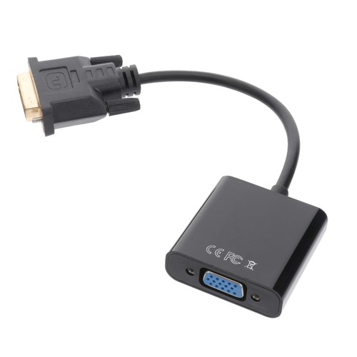 DVI to VGA Adapter Cable 1080P +1 DVI Male to VGA Female Video Converter for PC - 第 1/12 張圖片