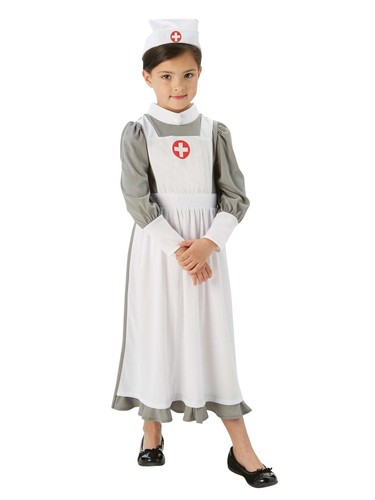 Rubie's 620505M Official WW1 Nurse Fancy Dress Hospital Uniform WW1 NURSE M - Picture 2 of 6