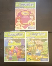 LeapFrog Leapster2 Game Lot Disney Princess Backyardigans Diego Counting Phonics