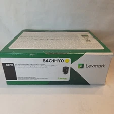NEW OEM - LEXMARK 84C1HY0 High Yield Yellow Toner - CX725 Sealed Box
