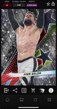 DIGITAL TOPPS WWE SLAM Finn Balor COSMIC CHROME SUPER RARE STARFRACTOR Read