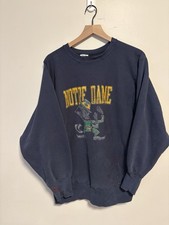 Vintage 80s Champion Reverse Weave Notre Dame Crewneck Sweatshirt Size XL