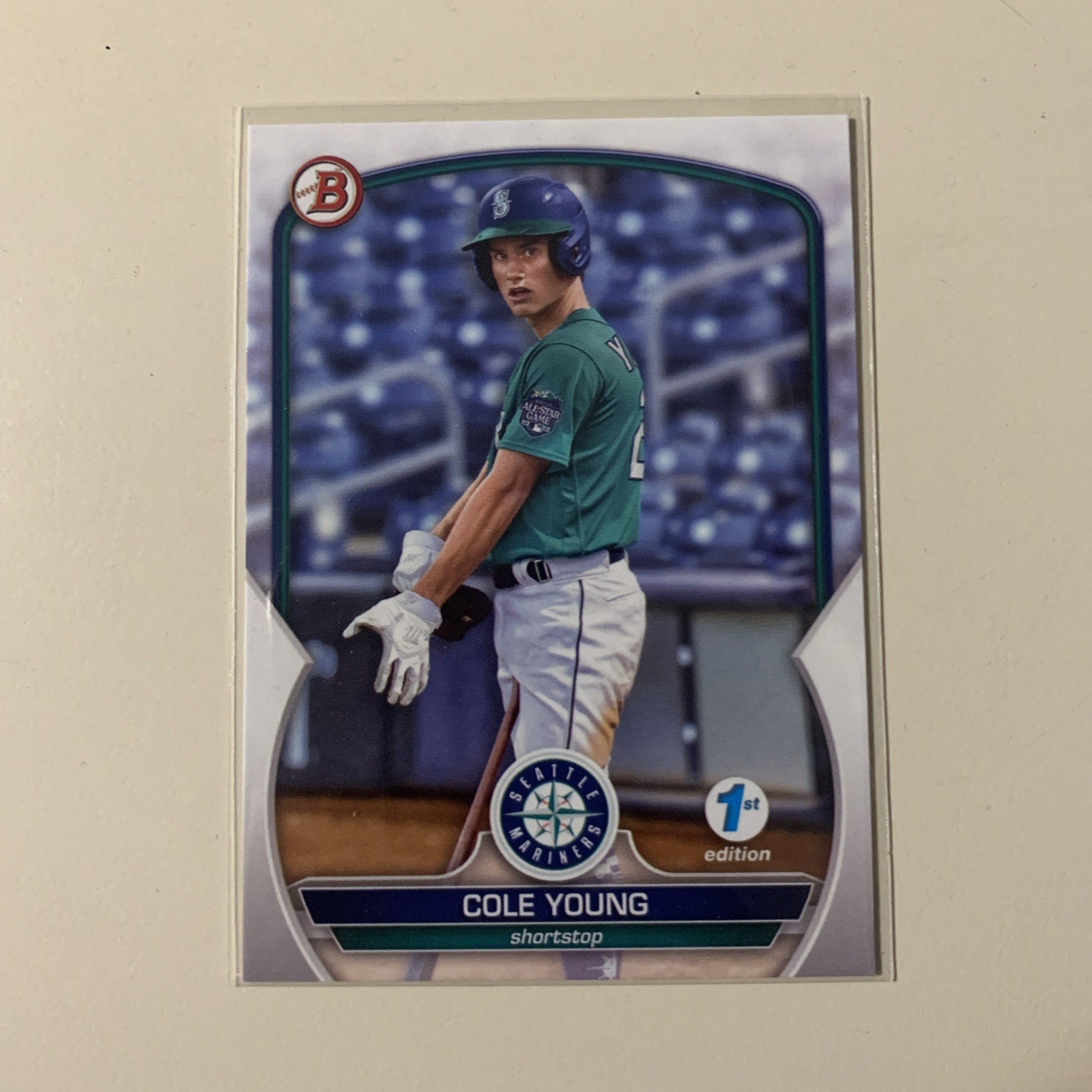 2023 Bowman 1st Edition Cole Young   BPPF-9 Seattle Mariners