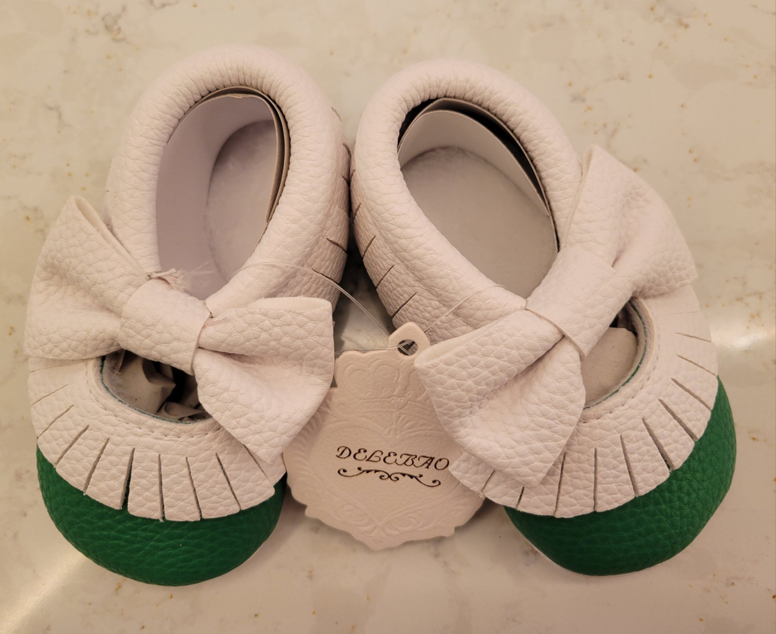 Delebao Infant Toddler Soft Sole Tassel Bowknot Moccasins Sh