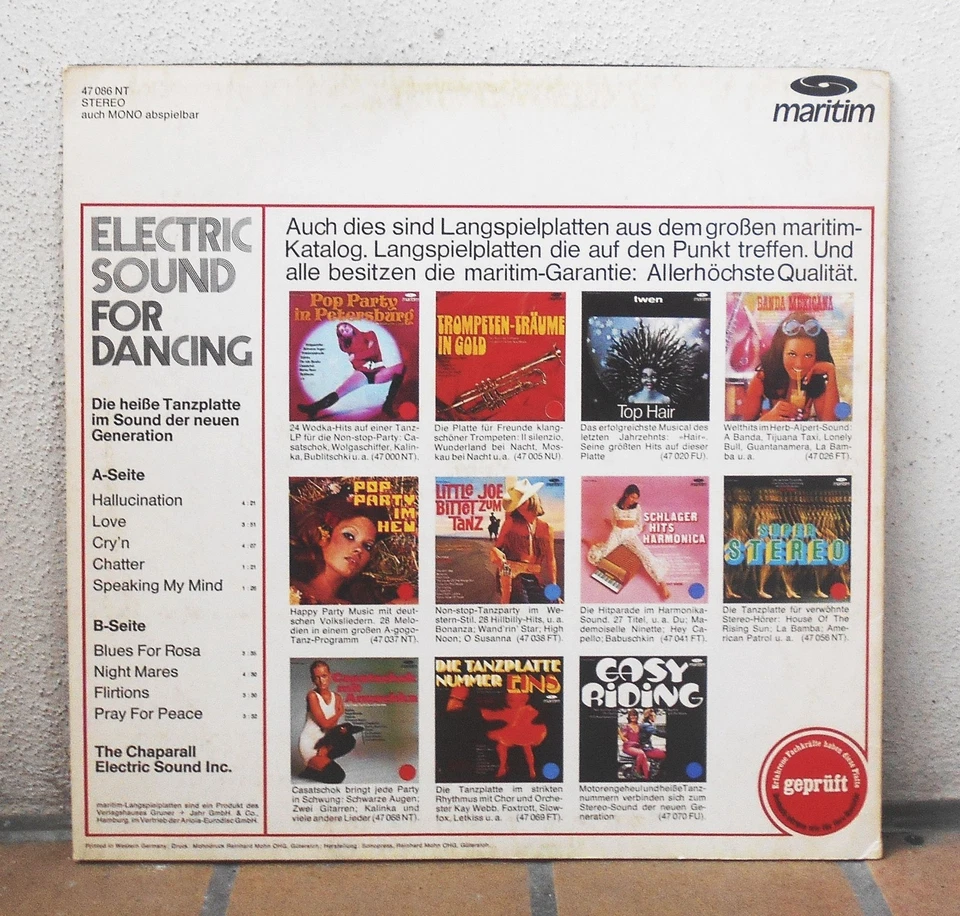 Chaparall Electric Sound Inc - Electric Sound for Dancing Hairy Chapter - Eyes - Bild 2 von 2