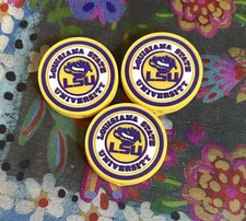 3 Piece College Football Team Focal Beads DIY Jewelry Beadable Pens+ Louisiana