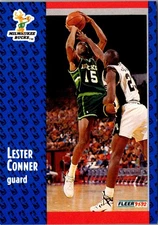 1991 Fleer Lester Conner #310 Milwaukee Bucks Basketball Card
