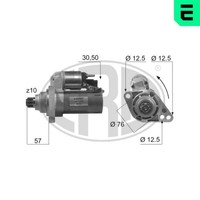 Anlasser Starter ERA 220467 12V FüR VW Caddy 3 GroßRaumlimousine 2KB 2KJ 2CB 2CJ
