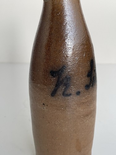 ALTE TON PFLASCHE Bierflasche um 1900 - Bild 8 von 10