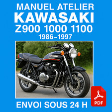 Manuel Atelier Kawasaki Z900 1000 1100 1986-1997 Revue Technique Moto RMT CD PDF