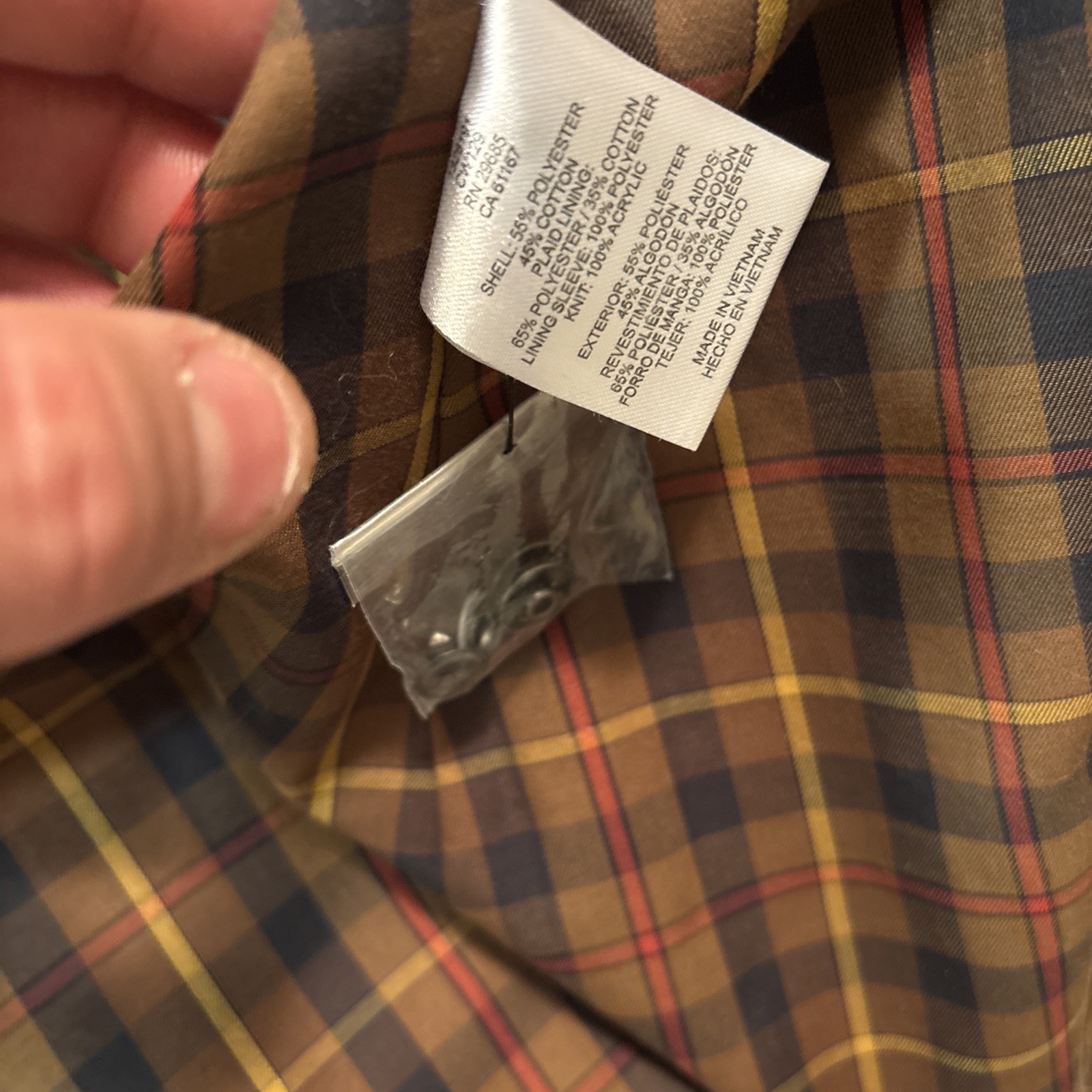 Pendleton Red Hooded Coat with Plaid Lining. Size… - image 11