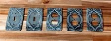5 Vintage Metal Amerock light switch and outlet covers