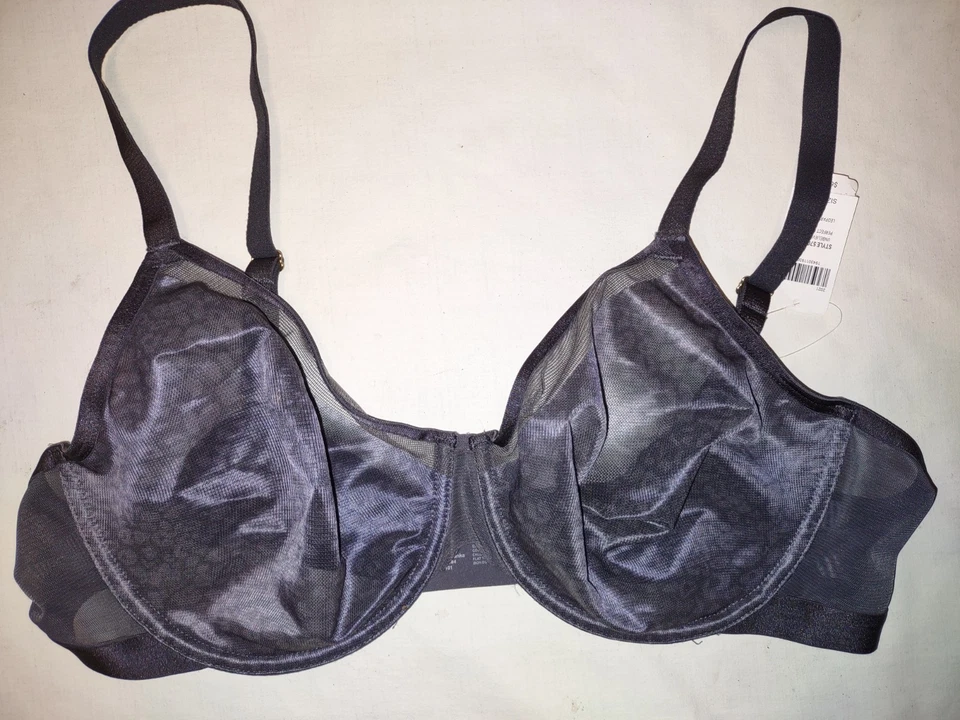 Sujetador Soma Intimates Unbelievable Lift cobertura perfecta, gris leopardo, talla 40D, nuevo con etiquetas Foto 2 de 4