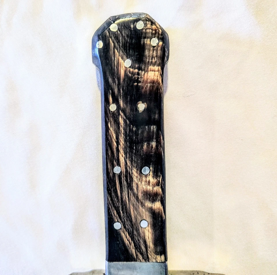 Cuchillo de hoja fija personalizado vintage de 14" con funda de cuero Foto 3 de 4