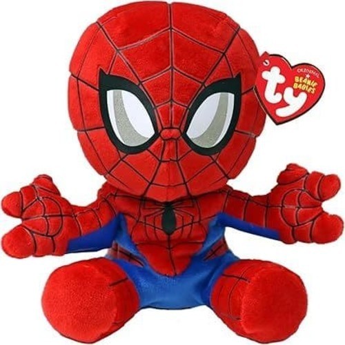 Ty Spiderman Marvel Avengers Beanie Babies Regular Soft Plush Toy Collectible
