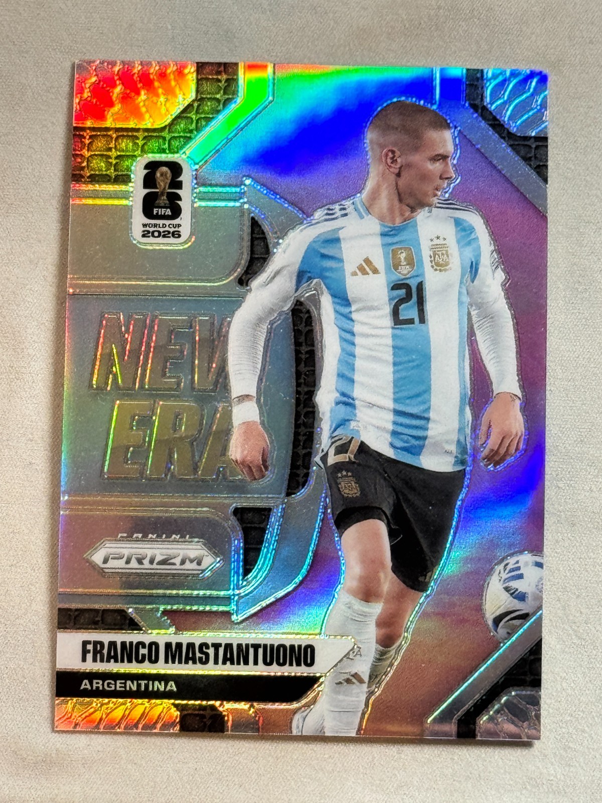 2026 Panini Prizm FIFA World Cup Silver New Era Franco Mastantuono #24