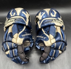 Warrior Lacrosse SuperFreak II 13" Players Club Series Navy Blue Gloves
