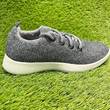 Allbirds Wool Runners Mens Size 8 Gray White Athletic Walking Shoes Sneakers
