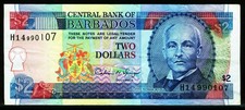 BARBADOS. 2 Dollars 1995. 46