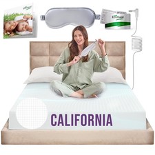 Grounding Sheet California White 12 Silver Fiber Conductive Fitted FS CAW Earth