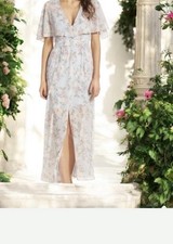 NWT-WAYF Flutter Sleeve Maxi Dress- Party Wedding Guest- Formal- Mother Of Bride