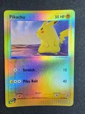 2003 Pokémon TCG - Pikachu 72/100 Reverse Holo Sandstorm E-Reader - LP/NM