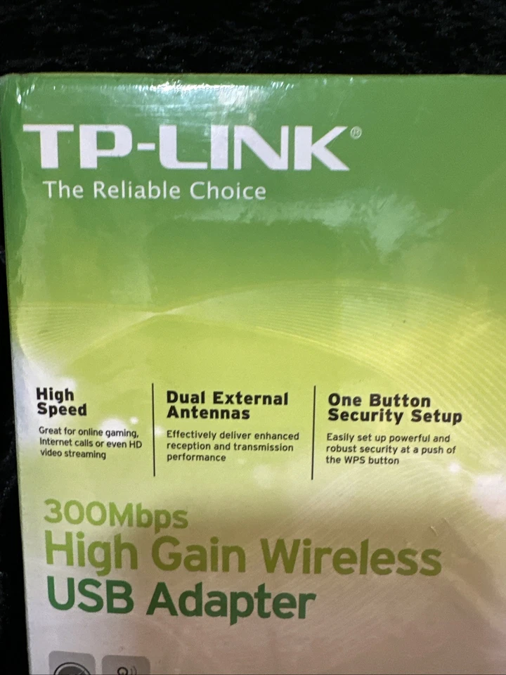 TP-LINK (TL-WN822N) 300 Mbps High Gain Wireless USB Adapter (NEW FACTORY SEALED) - Image 2 of 4