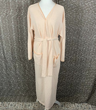Vintage Victoria's Secret Pink Knit Tie Robe Preppy Loungewear Women's Medium