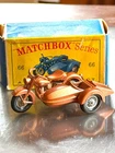 MATCHBOX LESNEY #66b Harley Davidson Motorcycle Mint in Original Box