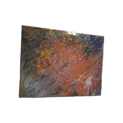 Original Abstract Acrylic Painting on Canvas Pour Painting Art 20 By 10 In OOAK