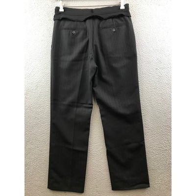 Prada Italy Herringbone Trousers Black Pants Dressy Designer
