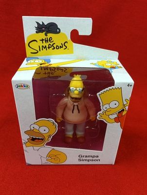 #ad NEW The Simpsons GRAMPA SIMPSON Jakks Pacific Action Figure 2.5” $14.49