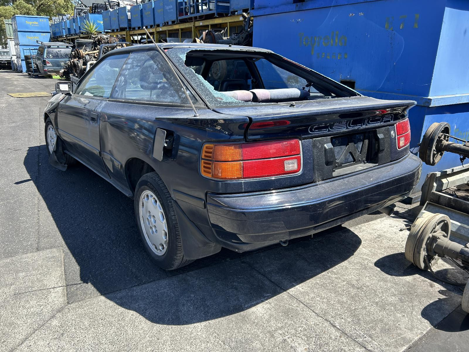 1988 Toyota Celica Left Front Door Glass ST162 11/1985-12/1989 image 3