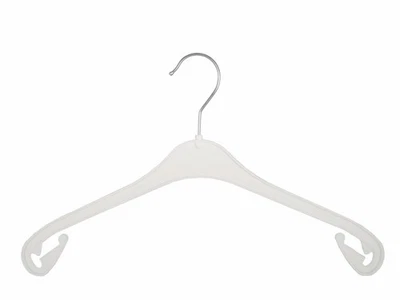 KLEIDERBUEGELSHOP24 Kleiderbügel für Hemden und Blusen, 47 cm, weiß, NA47w, NEU, 20 Stück