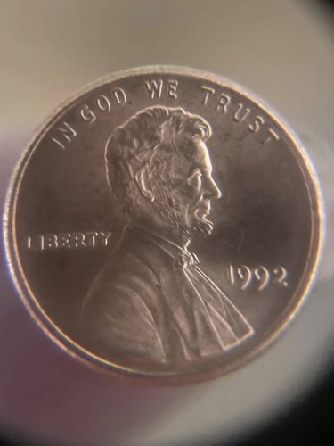 1992-P Lincoln Memorial Cent — photo from the most recent tracked eBay sale