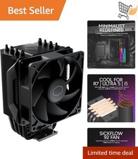 CPU Cooler Aluminum Copper Heat Pipes 136mm Tall for AMD Intel PCs