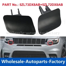 Front Right & Left Headlight Lamp Washer Cover Cap For 17-21 Jeep Grand Cherokee