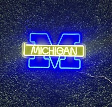 University of Michigan Wolverines neon sign Dimmable LED light