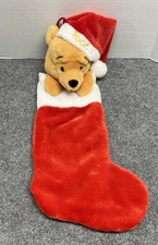Winnie the Pooh 3D Plush 22" Christmas Stockings Disney Store