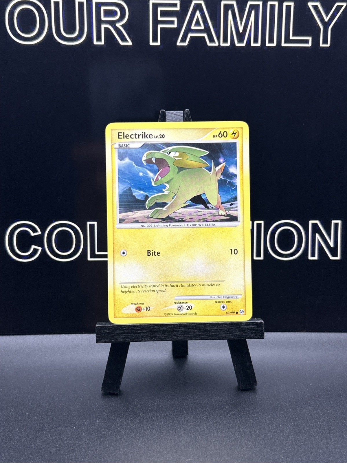 Electrike (63) Arceus 63/99 Vintage Pokemon Card Regular 2009