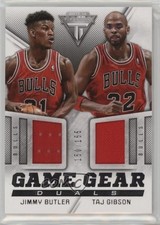 2013 Panini Titanium Game Gear Duals Material /155 Jimmy Butler Taj Gibson 2q0