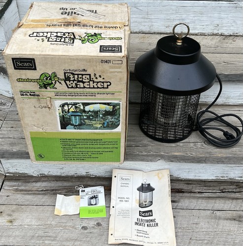 Vintage Sears Bugwacker Electric Bug Zapper  Lantern Model 833.1401