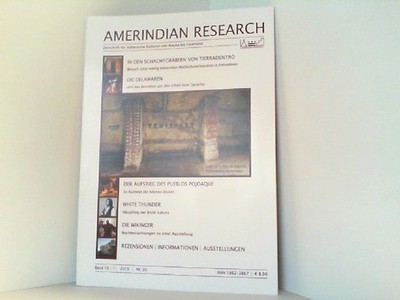 Amerindian Research. Nr. 35, 2015. Band 10 / 1. Zeitschrift für indianische Kult