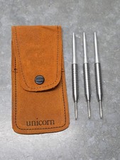 Vintage Unicorn Steel Tip Darts W/Suede Case